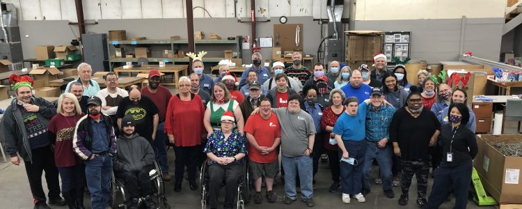 Volunteers Host Christmas Party for Terrell Industries